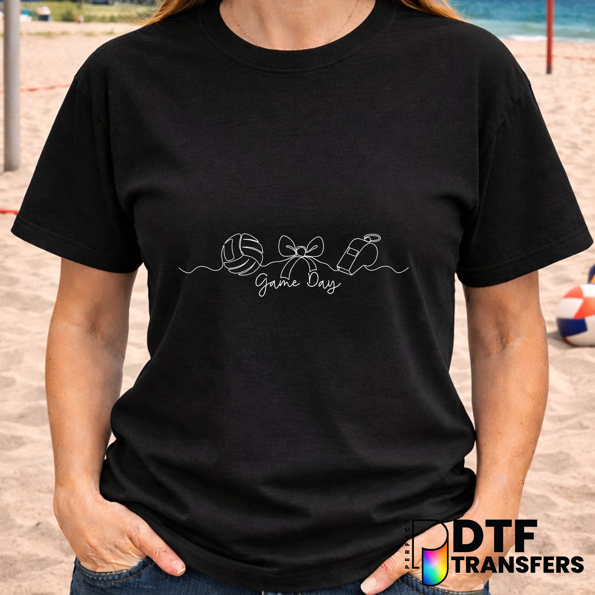 Game day – Volleyball DTF Transfer