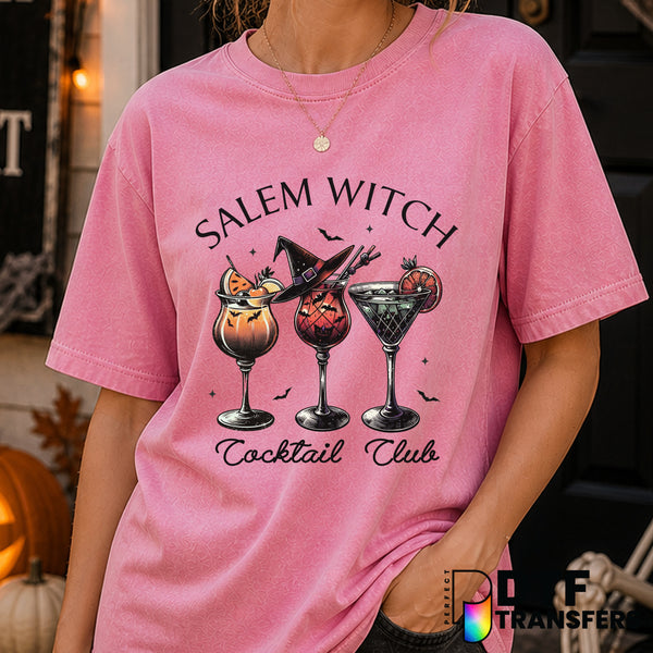 Salem Witch Cocktail Club – Halloween DTF Transfer
