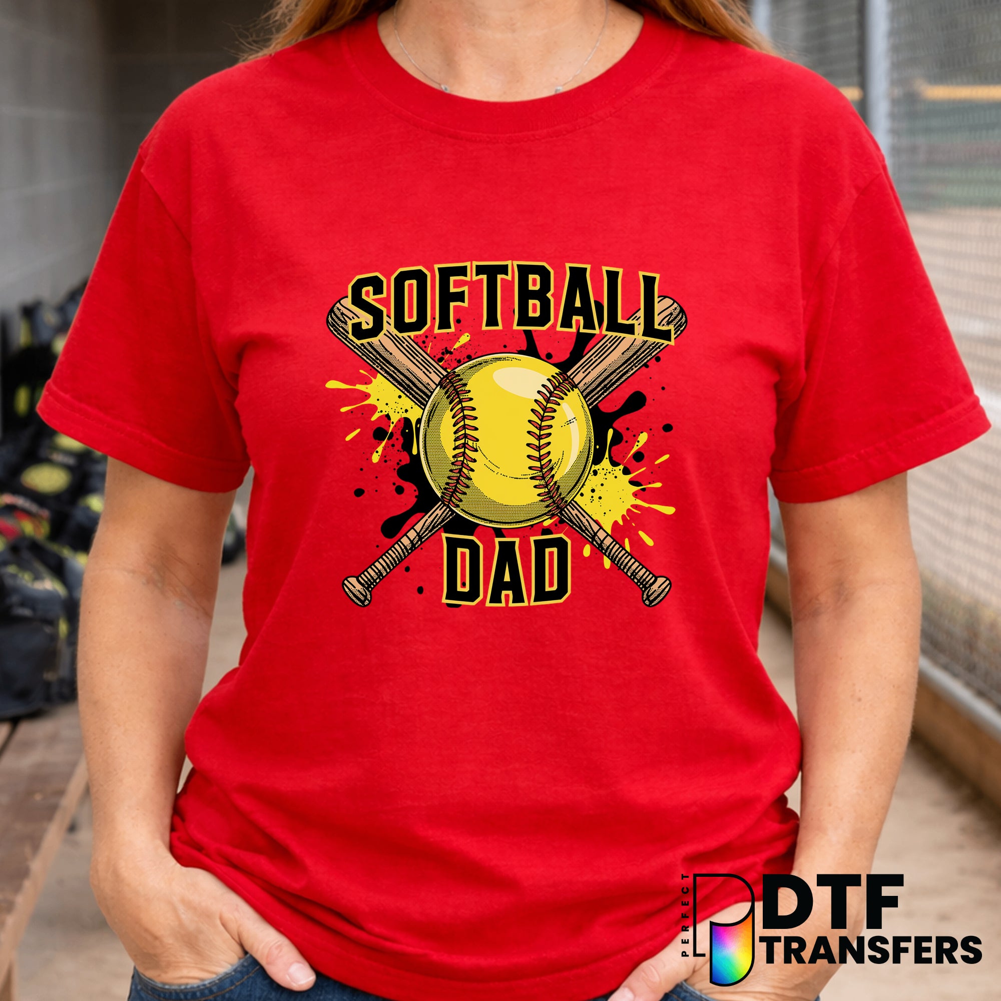 SOFTBALL DAD – Softball DTF Transfer