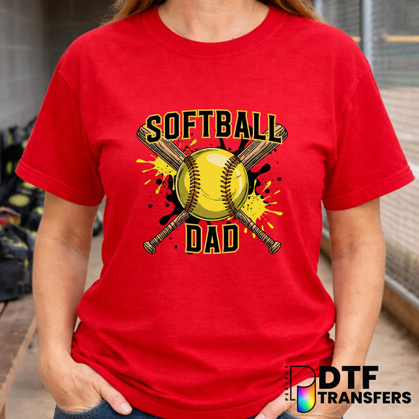 SOFTBALL DAD – Softball DTF Transfer