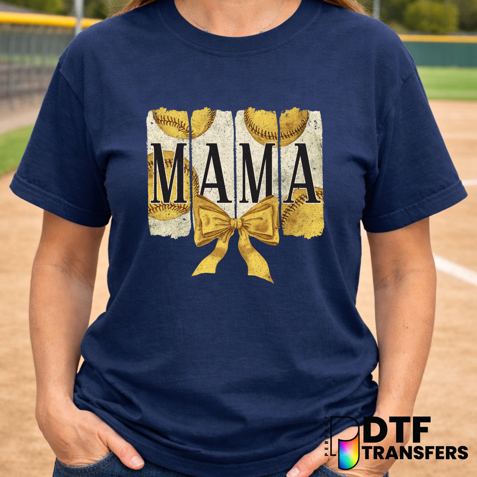 Retro Mama – Softball DTF Transfer