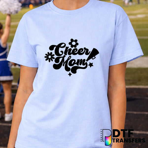 Cheer Mom Retro Script – Cheerleading DTF Transfer