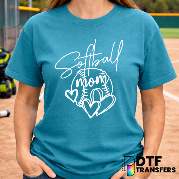 Softball Mom – Softball DTF Transfer