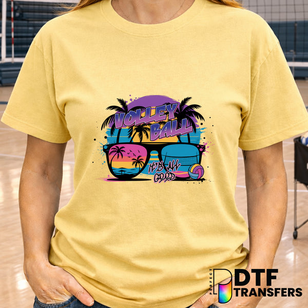 Volleyball It's All Good – Volleyball DTF Transfer