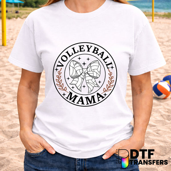 Volleyball Coquette Bow Laurel Sparkle – Volleyball DTF Transfer