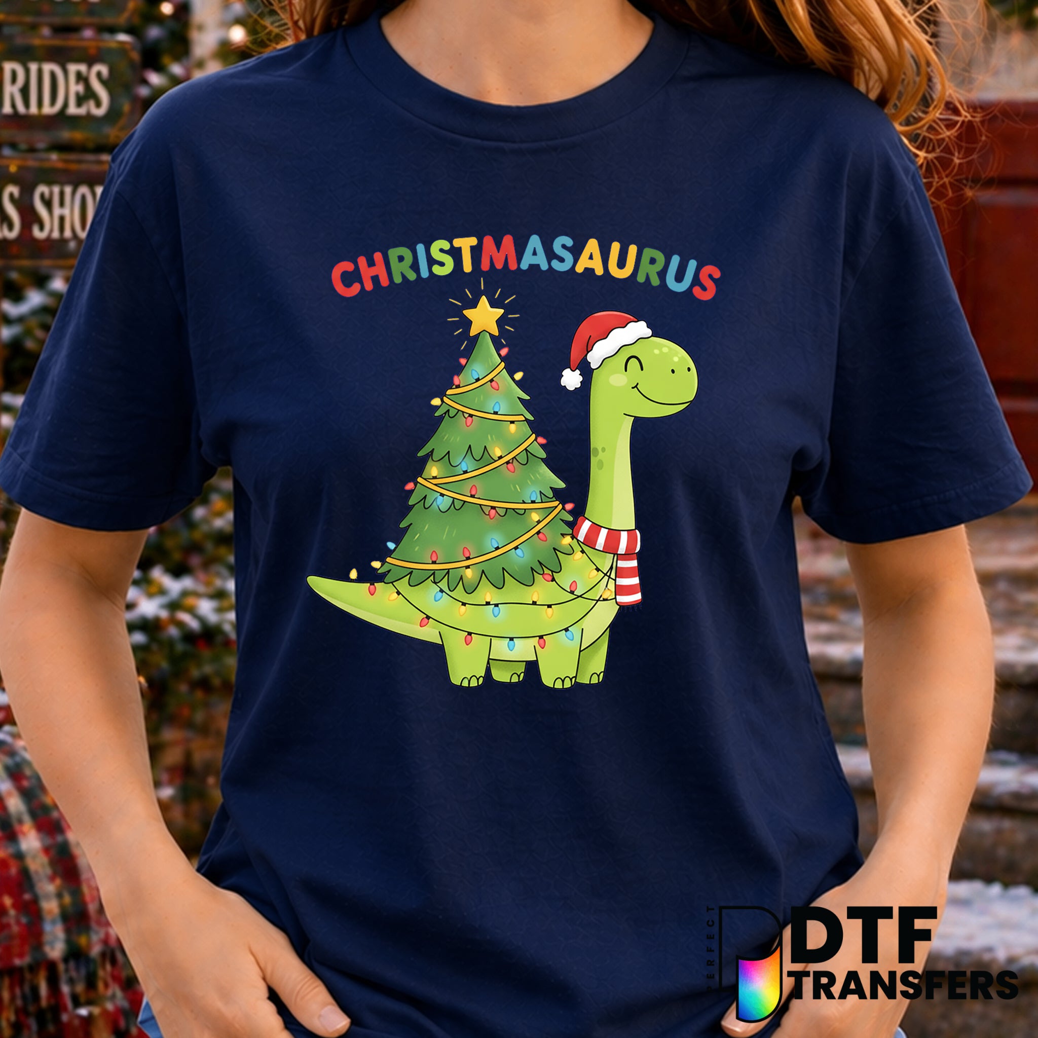 Merry Rex-mas – Christmas DTF Transfer