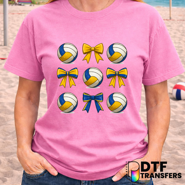 Volleyball Mom Coquette Bow – DTF Transfer