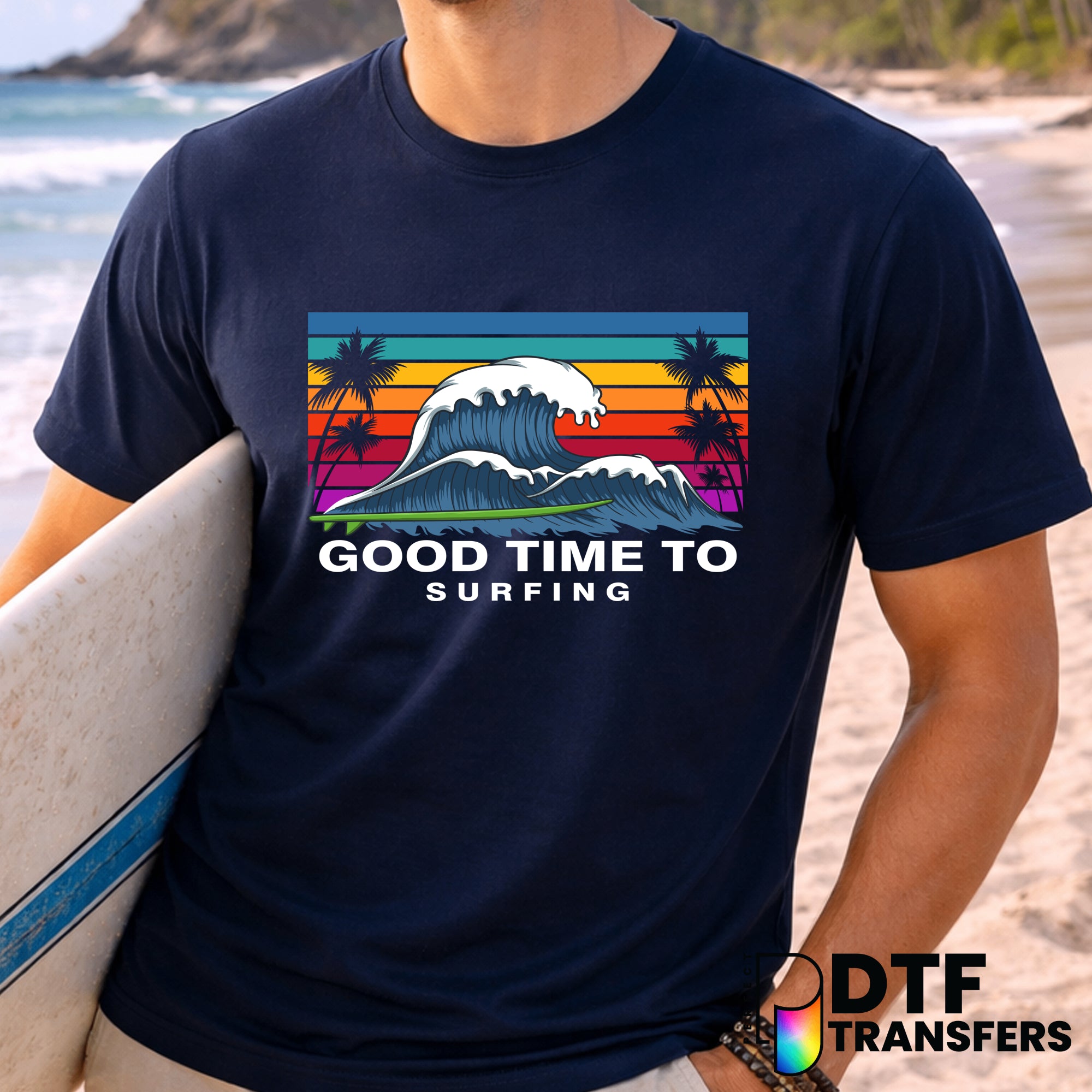 Surf Life – Surfing DTF Transfer