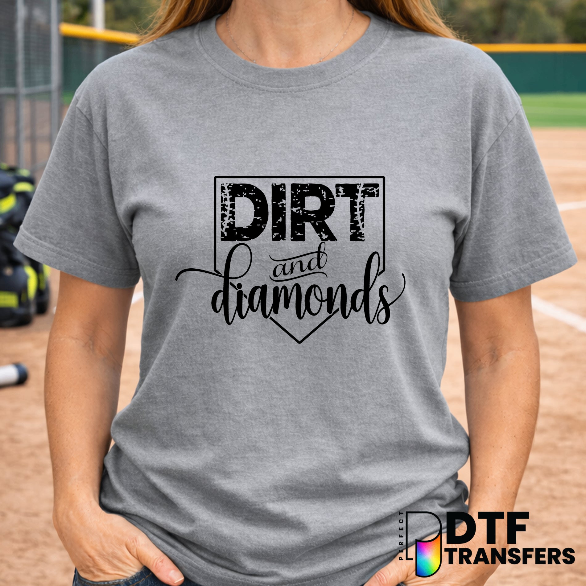 Dirt and Diamonds Softball – DTF Transfer