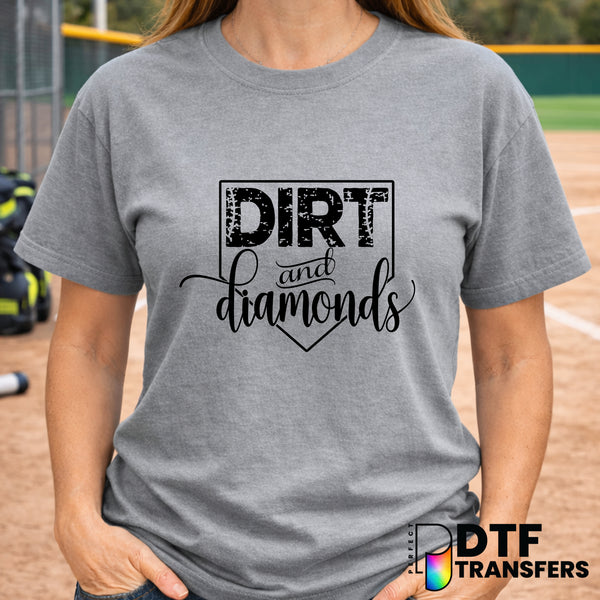 Dirt and Diamonds Softball – DTF Transfer