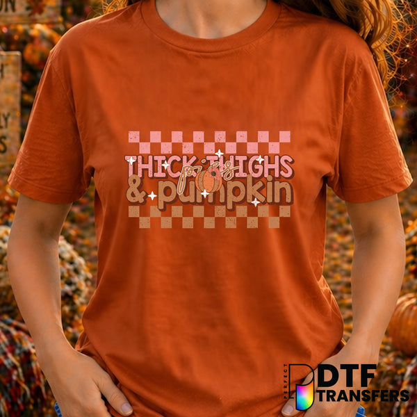 Thick Thighs and Pumpkin Pies – Thanksgiving DTF Transfer