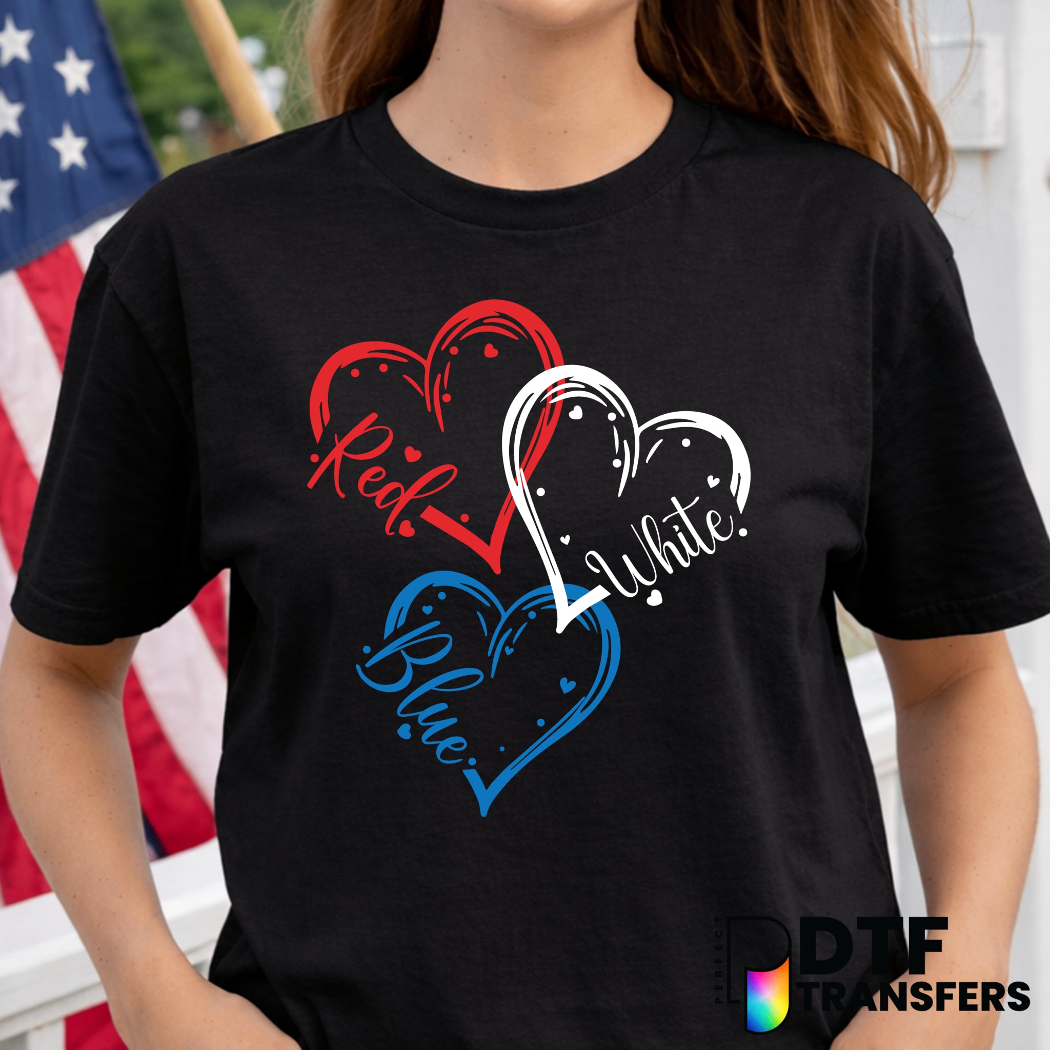 Red White and Blue – Fourth of July DTF Transfer