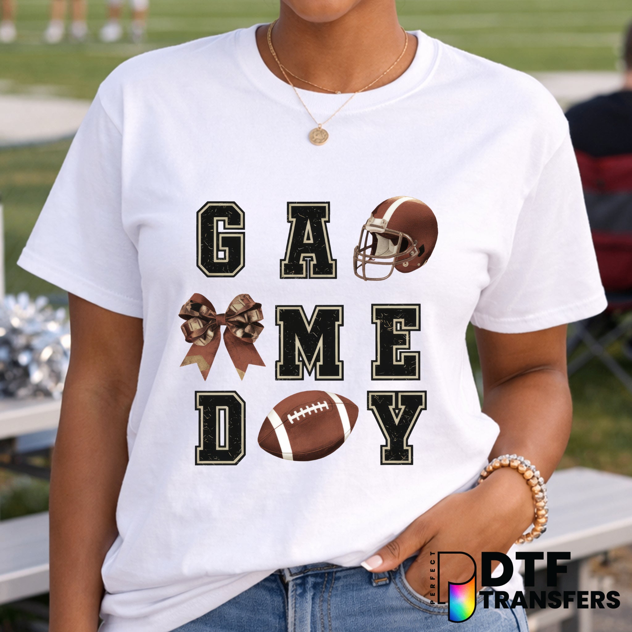 Game Day Varsity Stacked – Football DTF Transfer