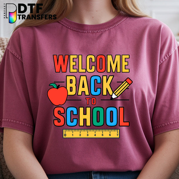 Welcome Back To School – Teacher DTF Transfer