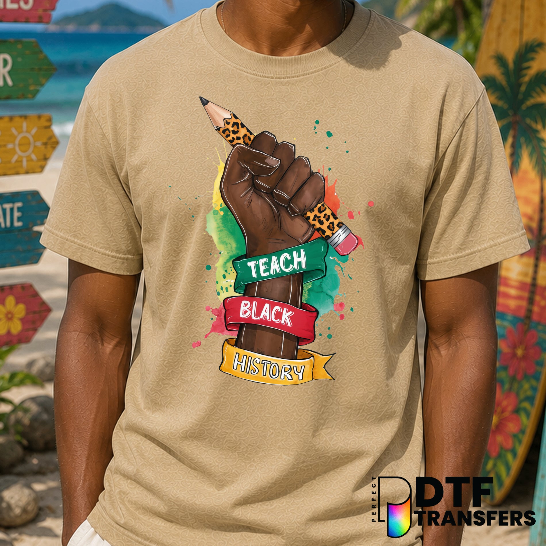 Teach Black History – Black History Month DTF Transfer