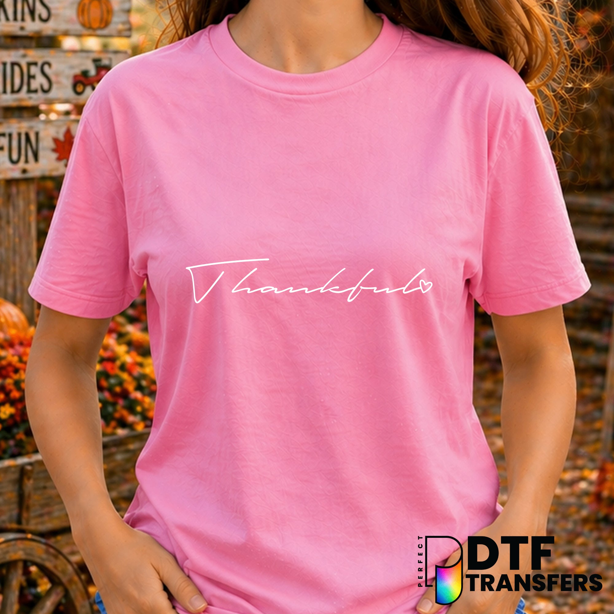 Thankful – Thanksgiving DTF Transfer