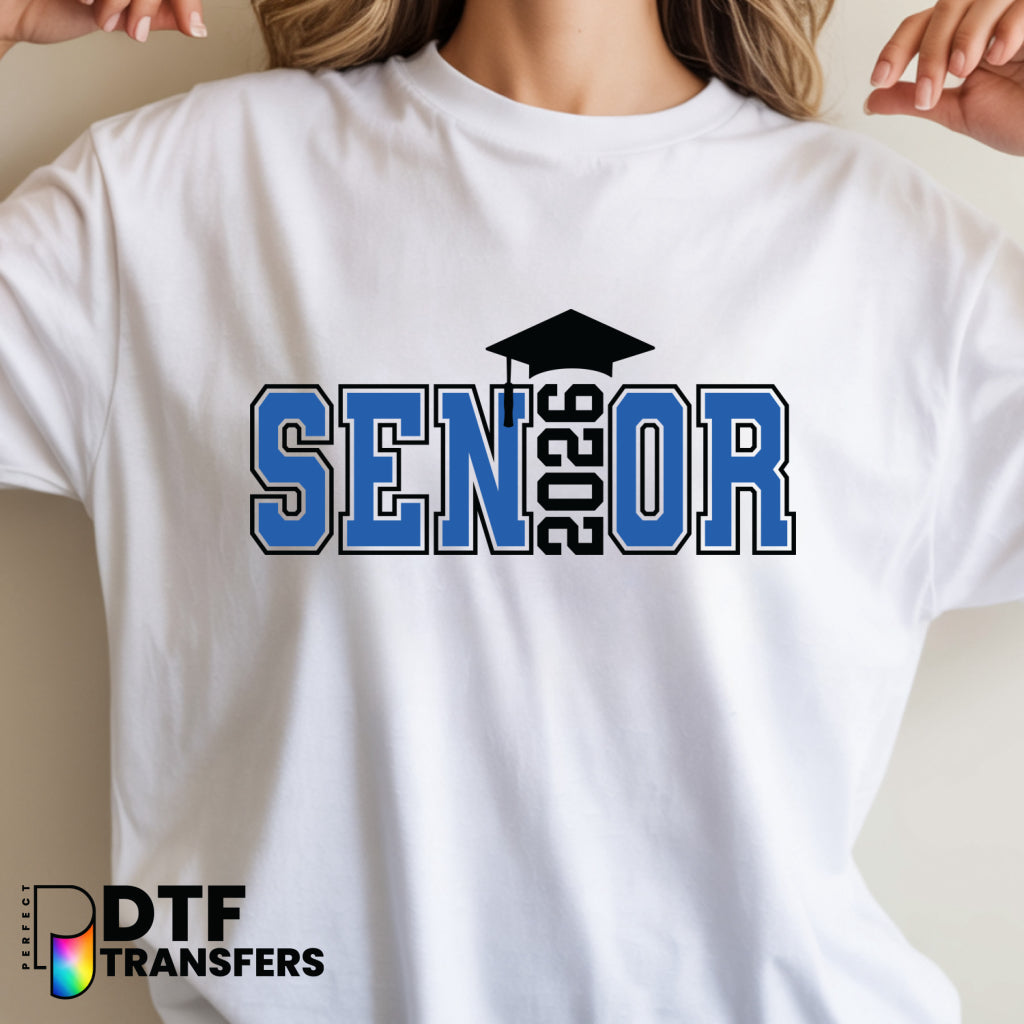 SENIOR 2026 Graduation Cap – Teacher DTF Transfer