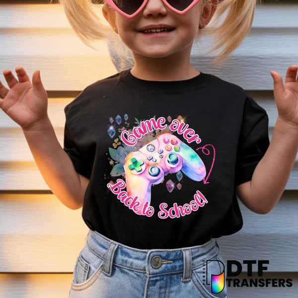 Game Over Back to School Welcome Back to School – Teacher DTF Transfer