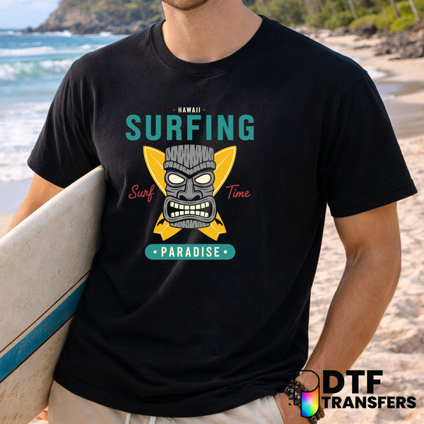 Hawaii Surfing Paradise – Surfing DTF Transfer