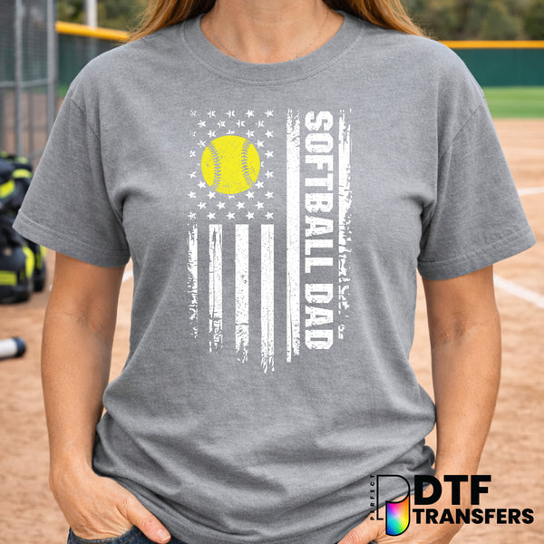 Softball Dad – Softball DTF Transfer