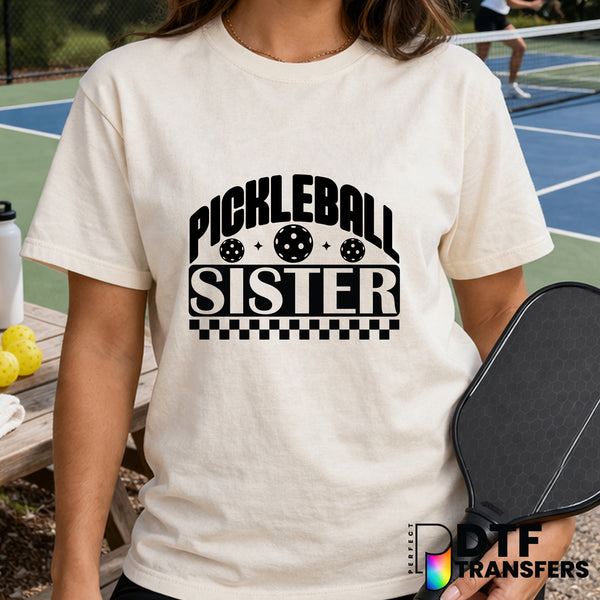 Pickleball Sister – Pickleball DTF Transfer
