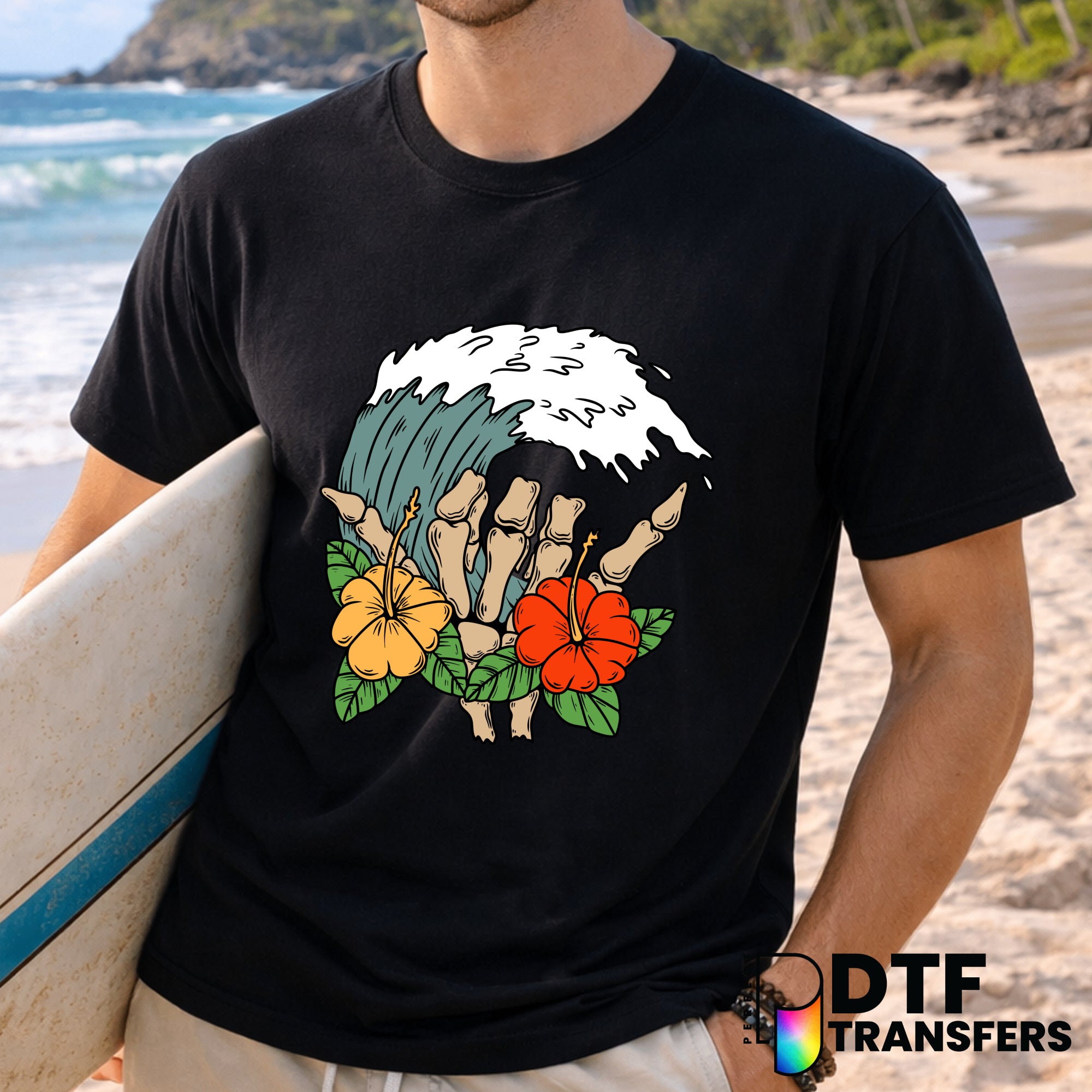 HANG LOOSE – Surfing DTF Transfer