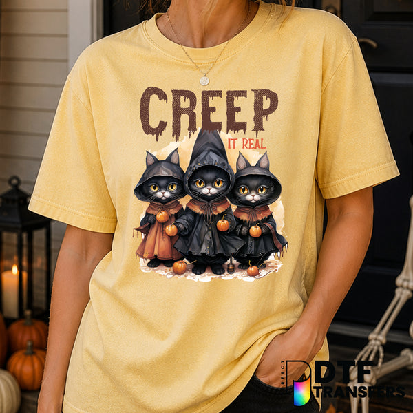 Creep It Real Cute – Halloween DTF Transfer