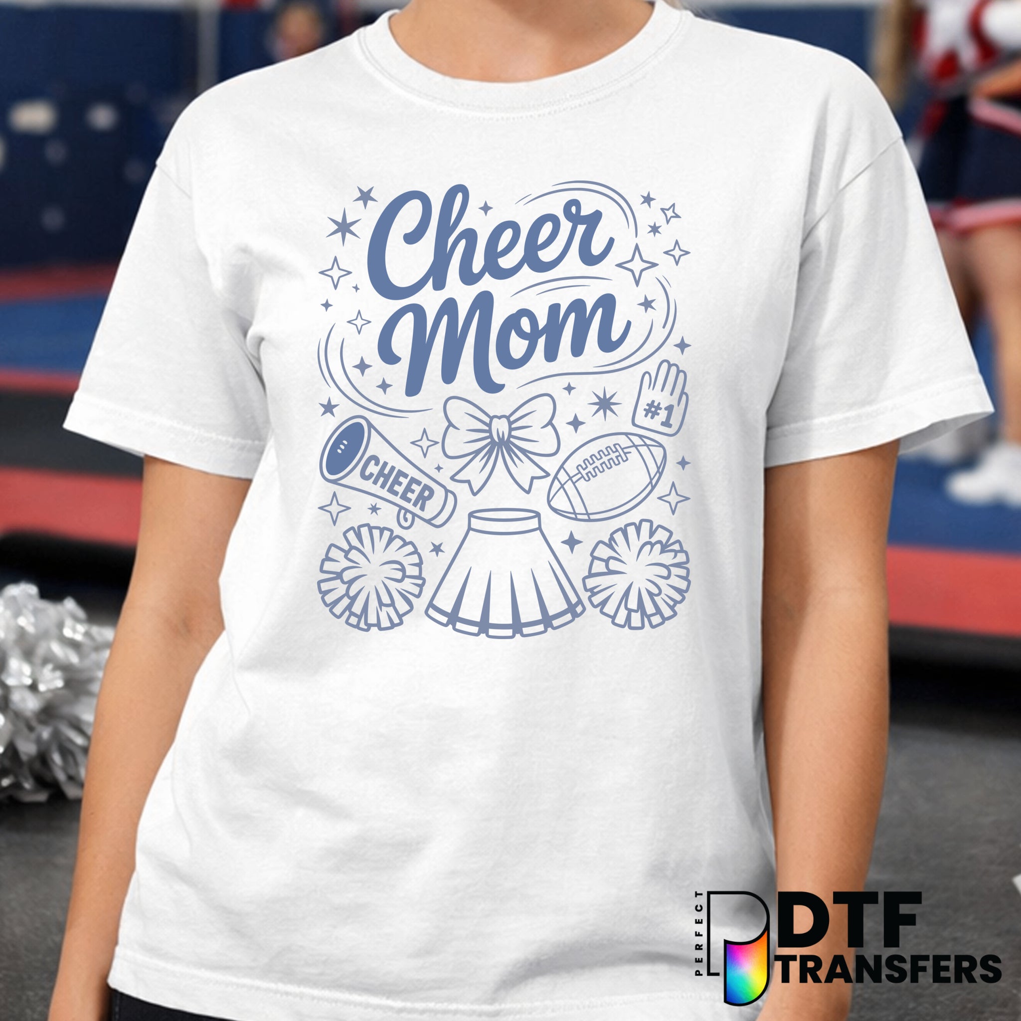 Preppy Cheer Mom Coquette – Cheerleading DTF Transfer