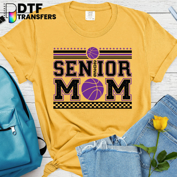 BASKETBALL SENIOR MOM 2026 – Teacher DTF Transfer