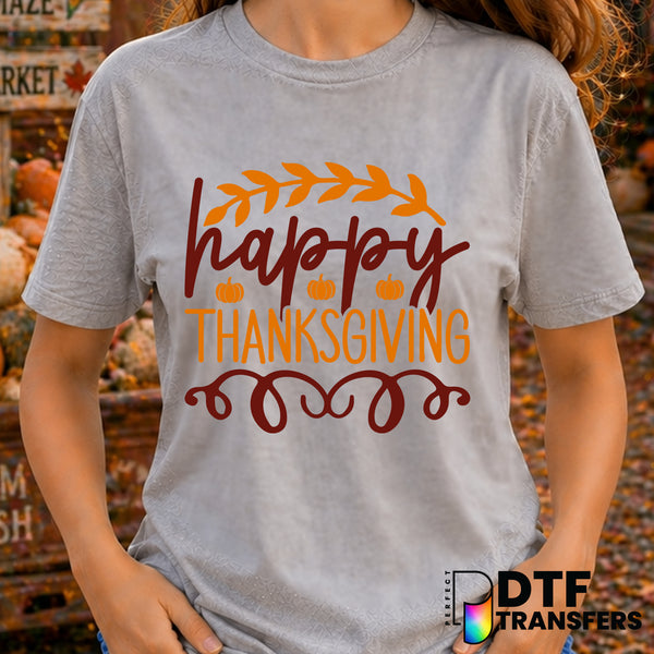Happy Thanksgiving – Thanksgiving DTF Transfer