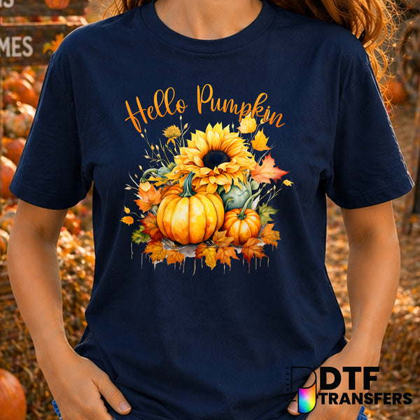 Hello Pumpkin – Thanksgiving DTF Transfer