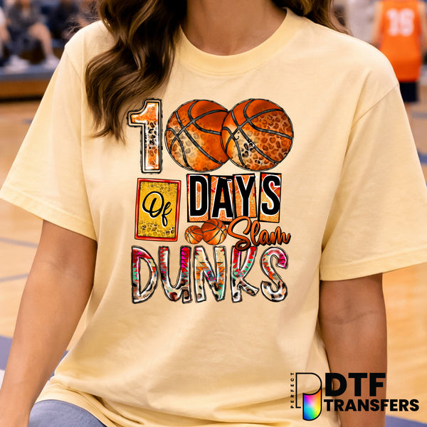 100 DAYS OF SLAM DUNKS – Basketball DTF Transfer