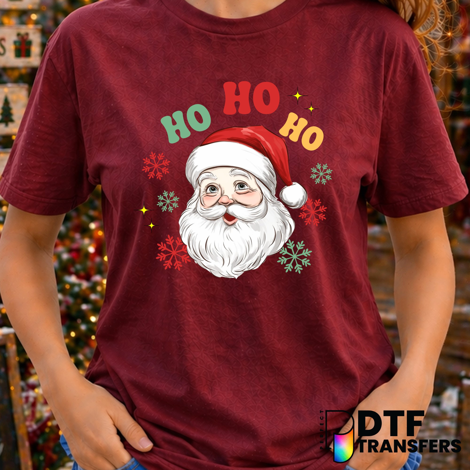 Ho Ho Ho – Christmas DTF Transfer