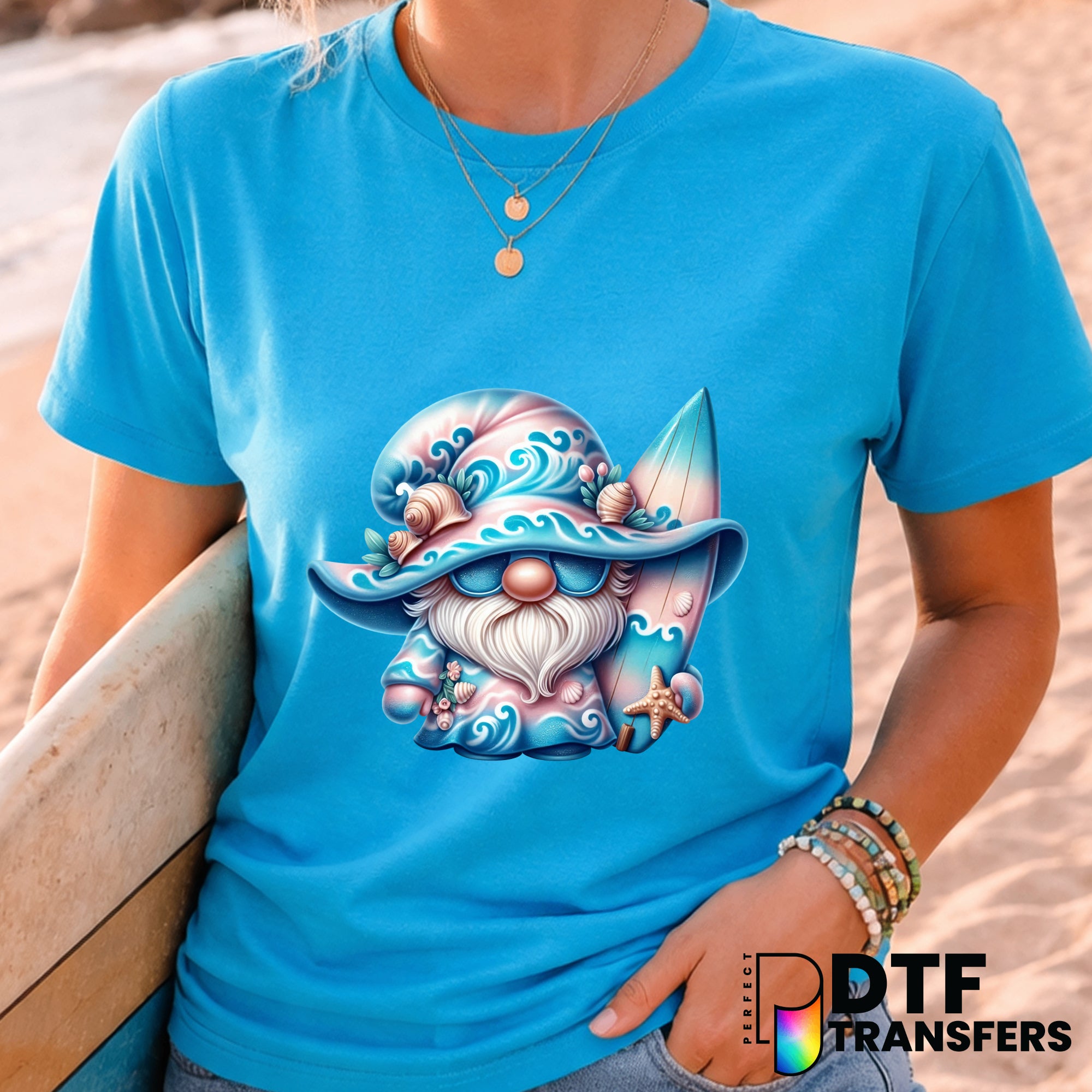 Surfer Gnome – Surfing DTF Transfer