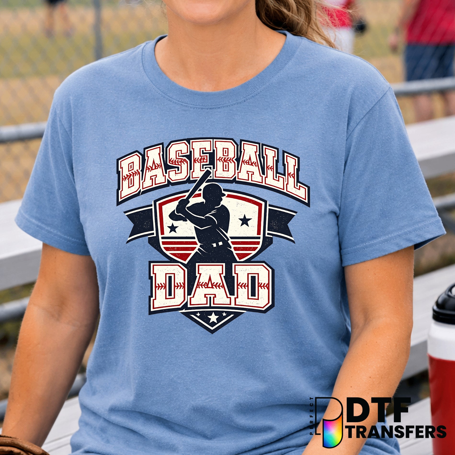 Baseball Dad Home Plate – Baseball DTF Transfer