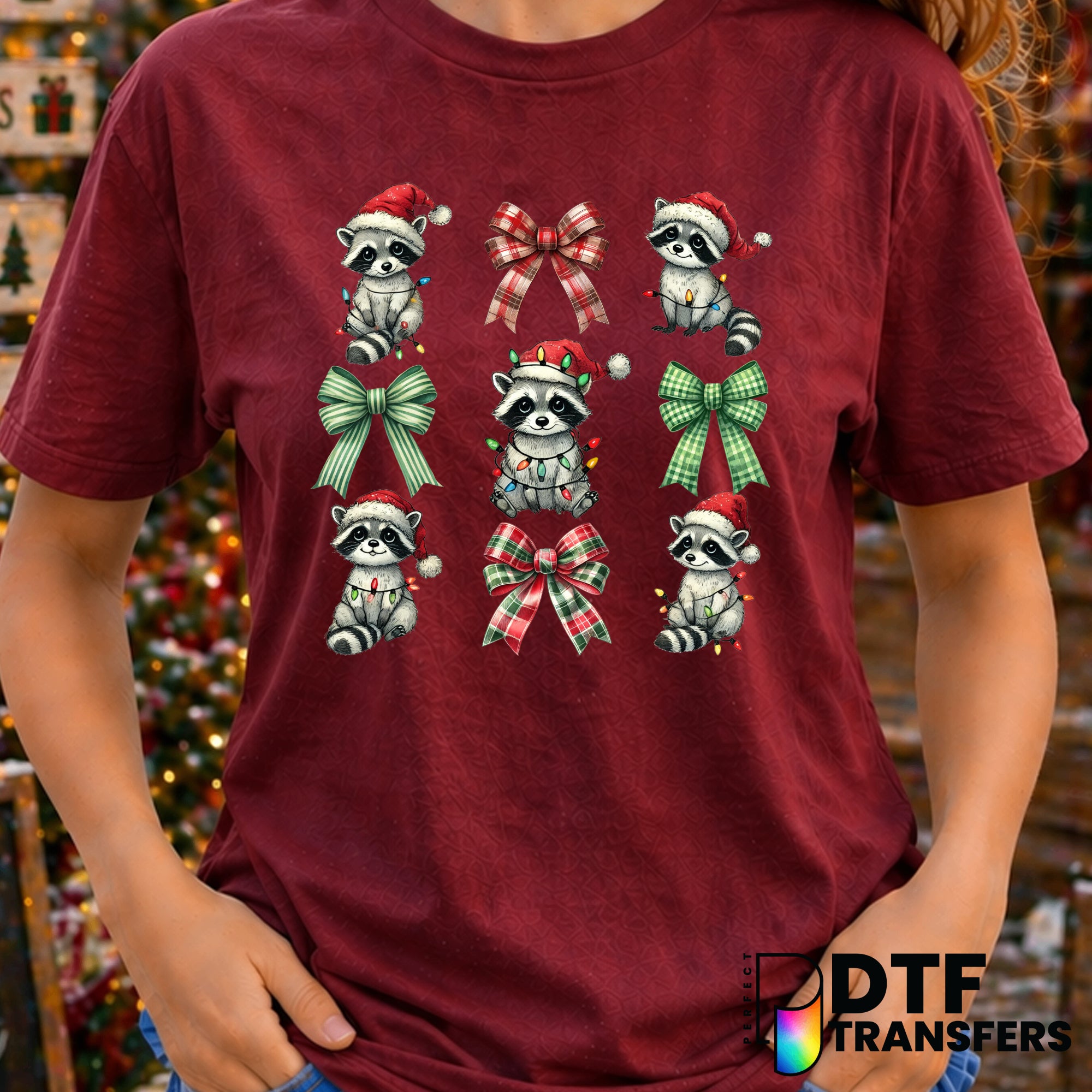 Merry & Bright – Christmas DTF Transfer