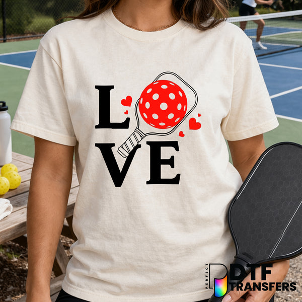LOVE Pickleball – DTF Transfer