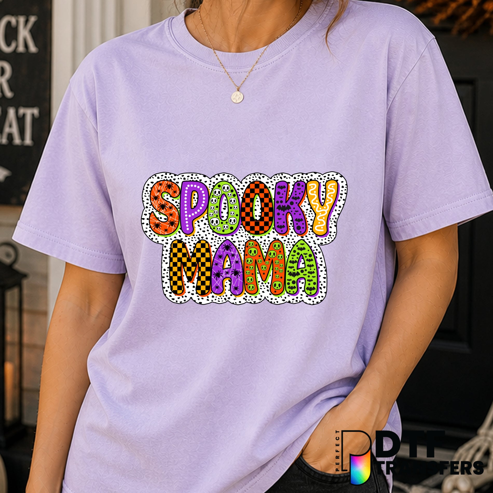 SPOOKY MAMA – Halloween DTF Transfer