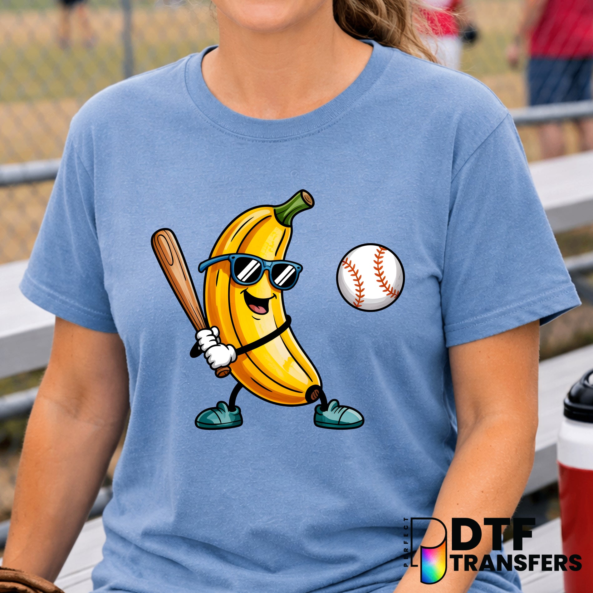 Banana Baseball Player – Baseball DTF Transfer