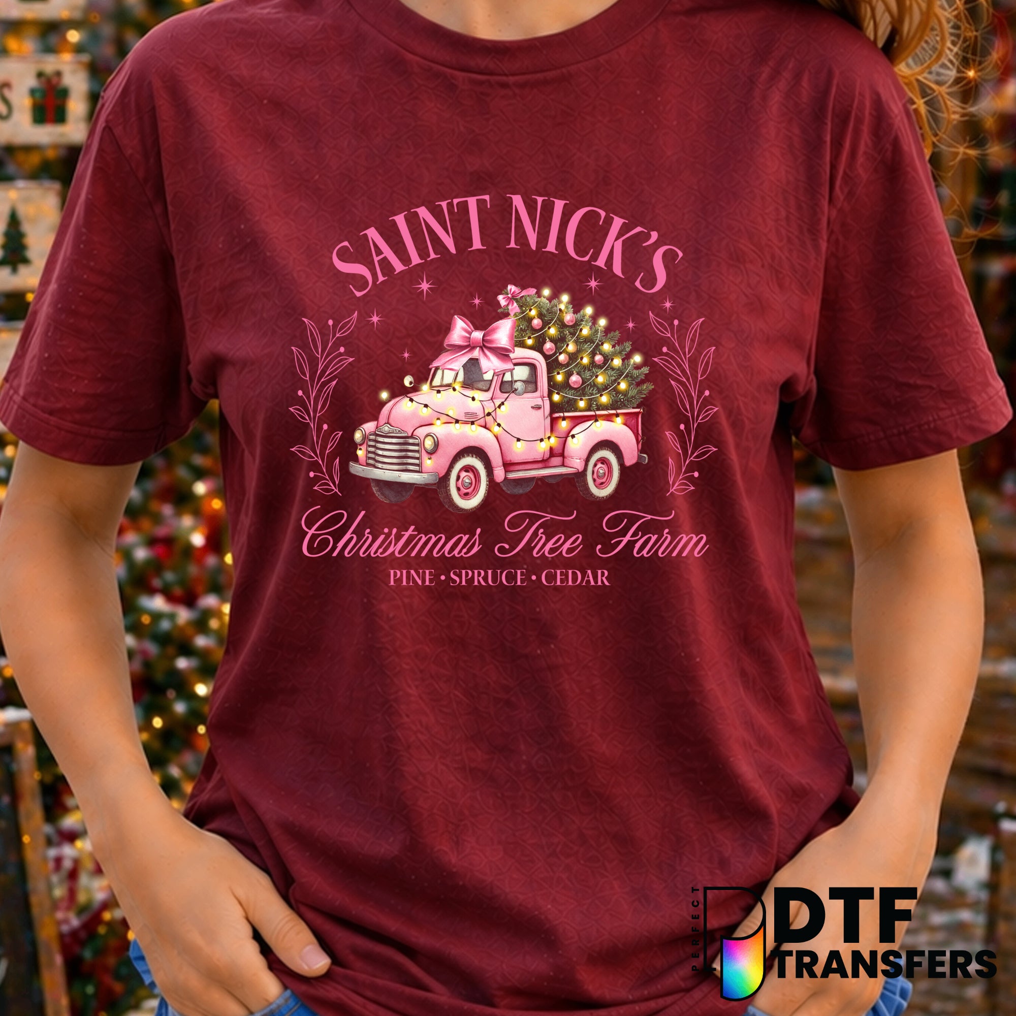 Saint Nicks Christmas Tree Farm – Christmas DTF Transfer