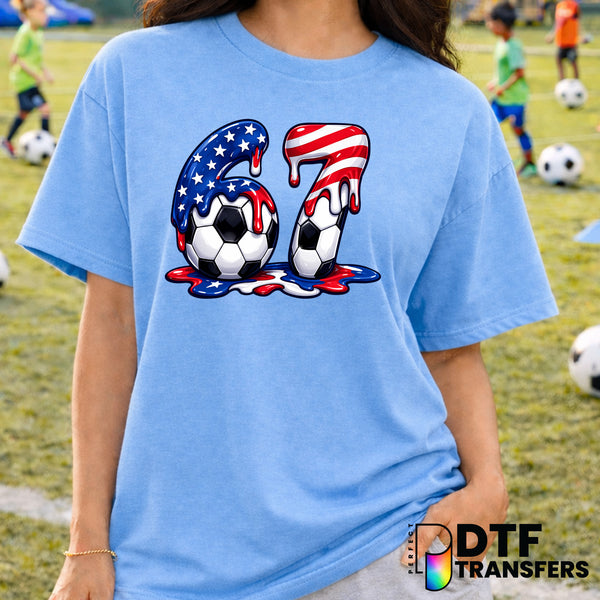 Distressed American Flag Soccer Ball – Soccer DTF Transfer