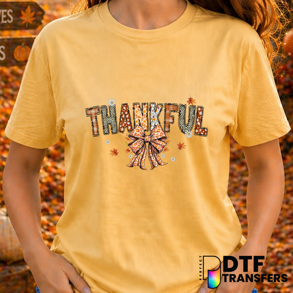 Thankful – Thanksgiving DTF Transfer