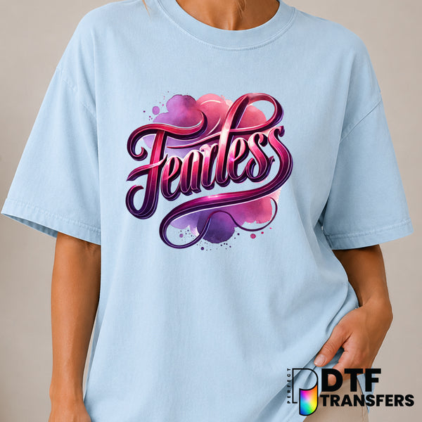 Fearless – Women Empowerment DTF Transfer (view 1 of 2) – by Perfect DTF Transfers – Premade DTF Transfers – Women Empower...