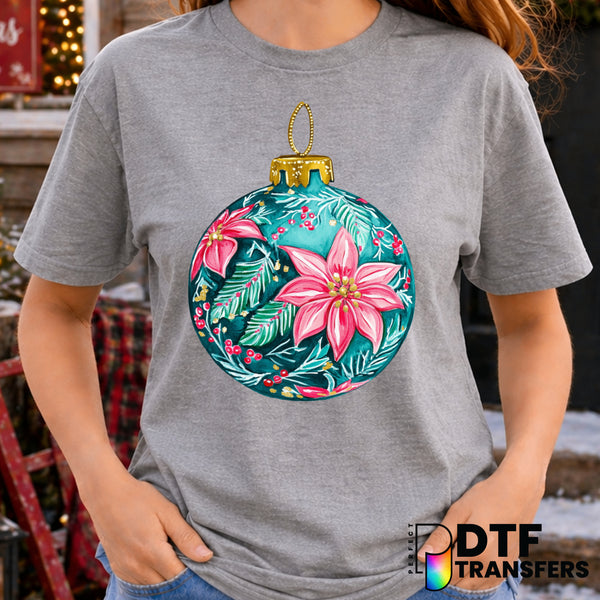 Floral Ornament – Christmas DTF Transfer