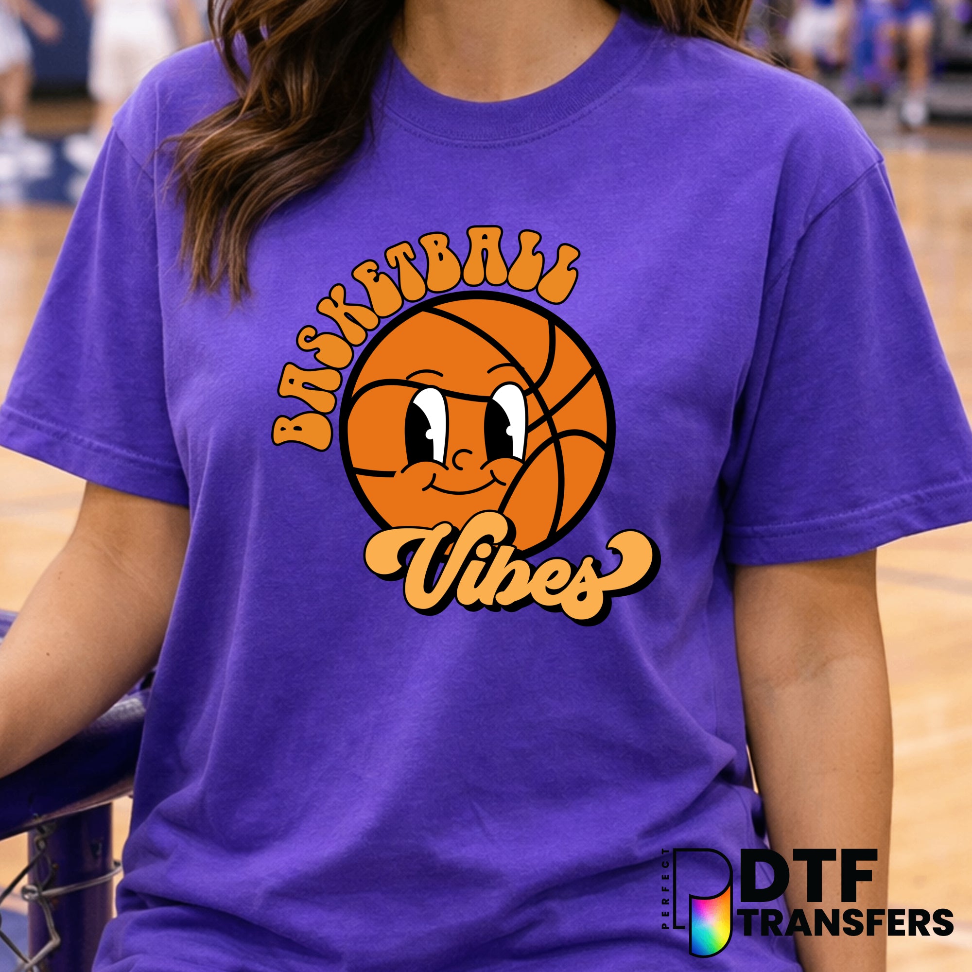 RETRO HOOPS – Basketball DTF Transfer
