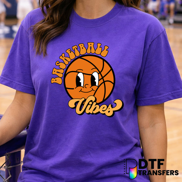 RETRO HOOPS – Basketball DTF Transfer