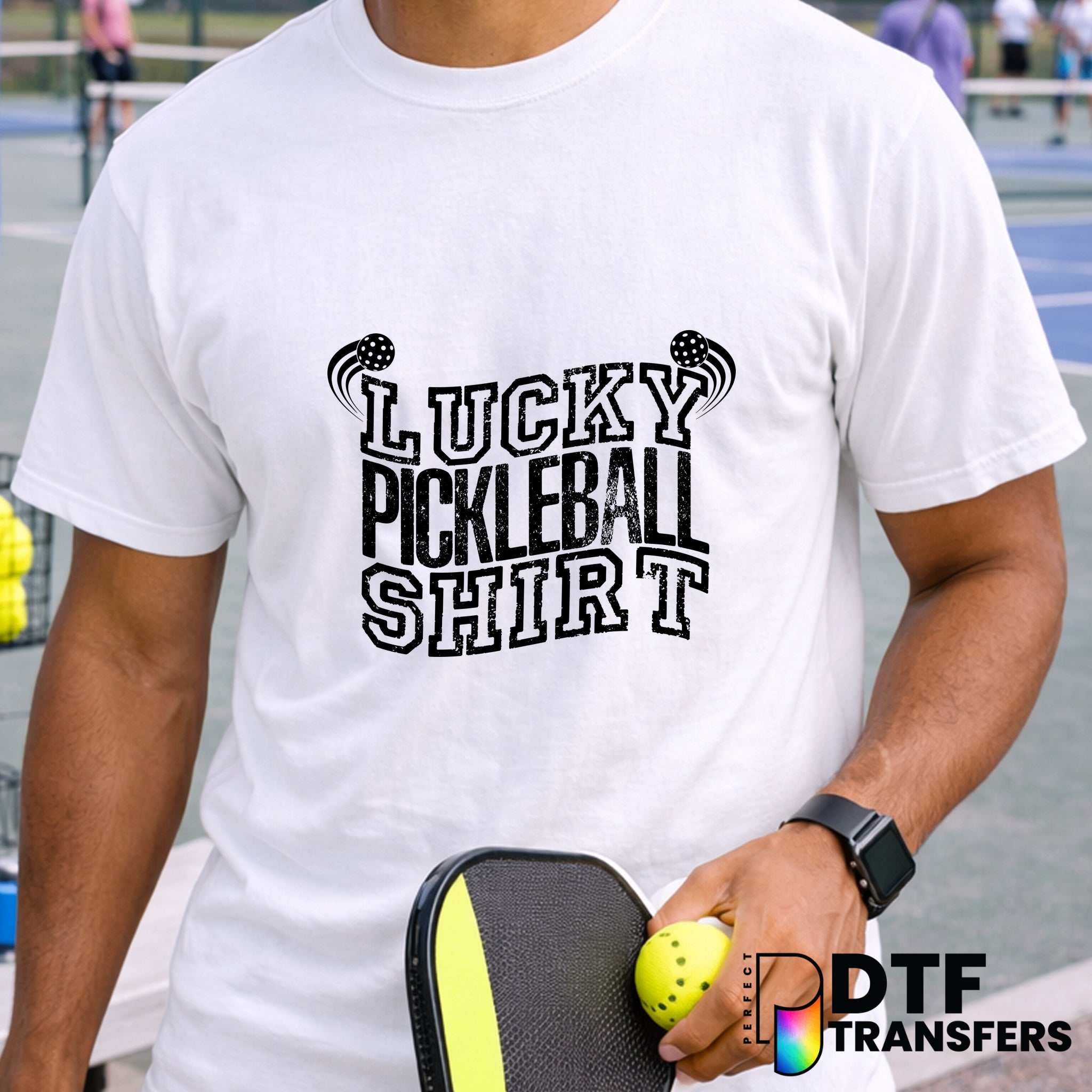 Lucky Pickleball Shirt – Pickleball DTF Transfer