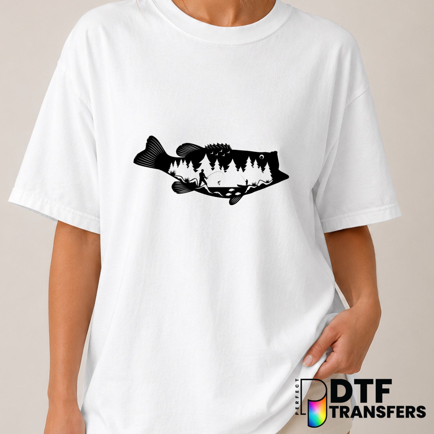 Fishing Life – Fishing DTF Transfer (view 1 of 2) – by Perfect DTF Transfers – Premade DTF Transfers – Fishing, Outdoor