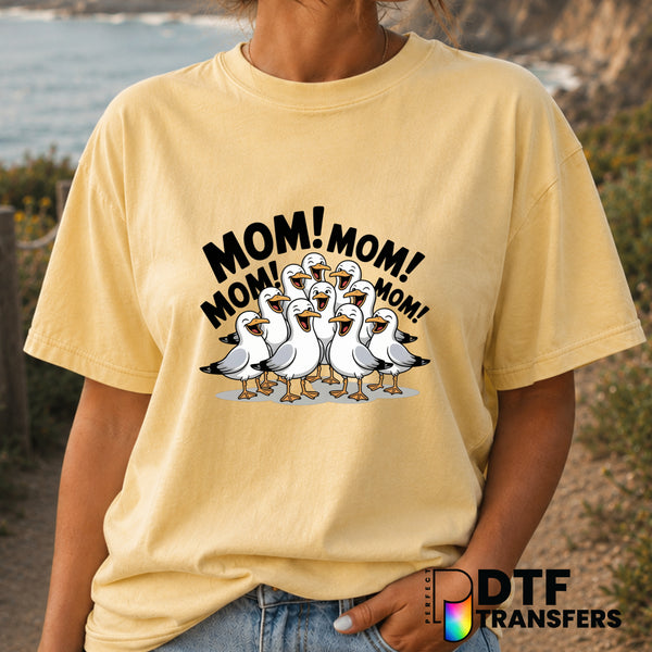 Funny Seagulls Mom – Mother's Day DTF Transfer (view 1 of 2) – by Perfect DTF Transfers – Premade DTF Transfers – Mother's...