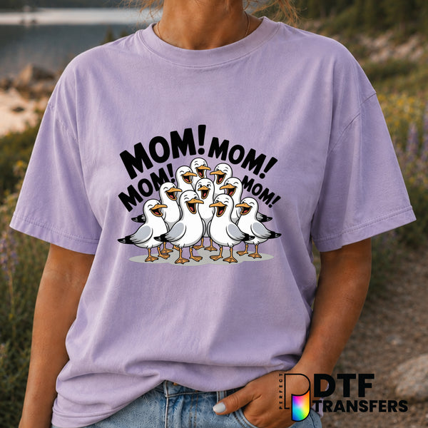Funny Seagulls Mom – Mother's Day DTF Transfer (view 2 of 2) – by Perfect DTF Transfers – Premade DTF Transfers – Mother's...